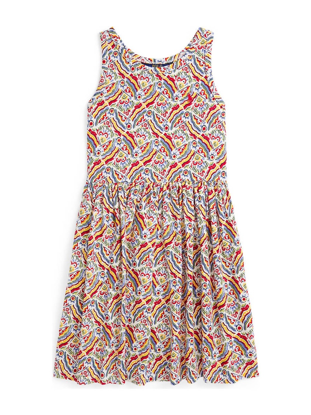 Ralph Lauren Girls' Multicolor Paisley Tank Dress